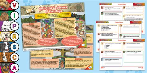 Maya Gods & Goddesses Infographic | Kukulkan God | UKS2