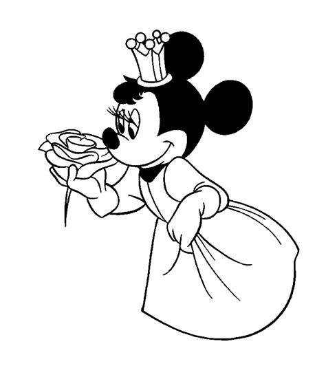 Minnie Mouse the Princess - Minnie Mouse Coloring Pages for Kids