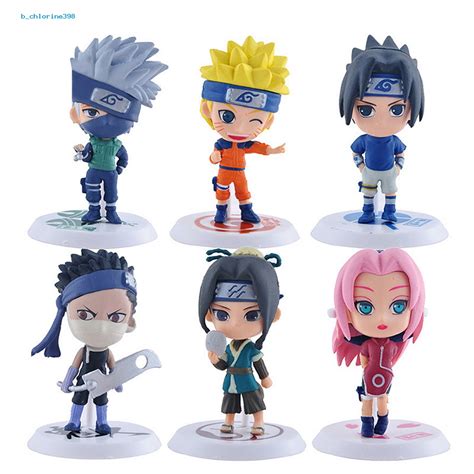 Bchlorine Pcsset Anime Naruto Sasuke Gaara Cartoon Action Figure