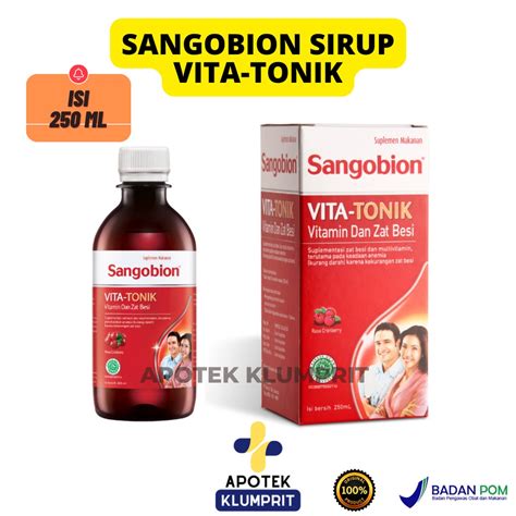 Jual SANGOBION VITA TONIK 250 ML VITA TONIK SIRUP 250ML SYRUP