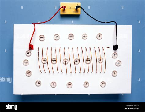 Magnetic Field Around And Inside A Solenoid Shown By Plotting Compasses