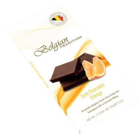 Темный шоколад BELGIAN TRADITION с цедрой апельсина , 100 г * 5 шт ...
