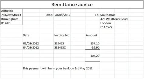 Top Free Remittance Templates Word Excel Templates