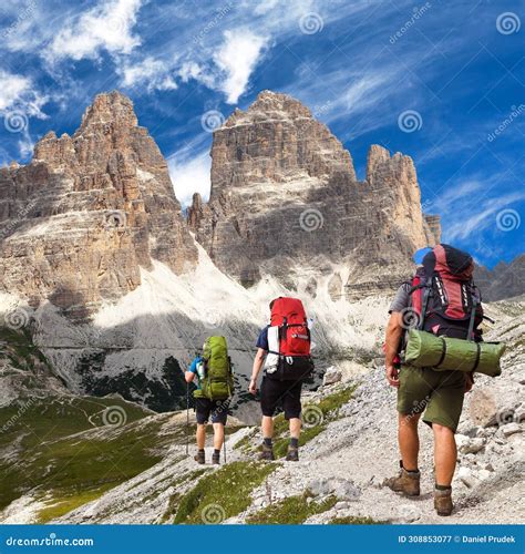 Tre Cime Three Peaks Di Lavaredo Drei Zinnen Are Three Of The Most