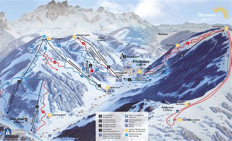 Filzmoos Trail Map • Piste Map • Panoramic Mountain Map