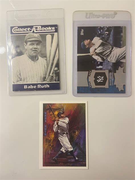 Set of Babe Ruth baseball cards. | Etsy