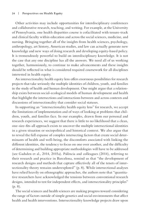 1 Health Inequities Social Determinants And Intersectionality