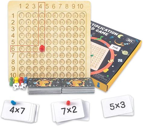 HIQE FL Tablero de Multiplicación Montessori Tabla de Multiplicar de