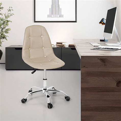 Cadeira Office Eiffel Botonê Base Giratória Nude