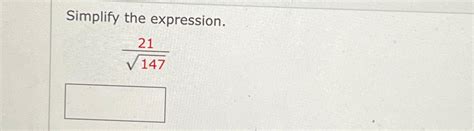 Solved Simplify the expression.211472 | Chegg.com 
