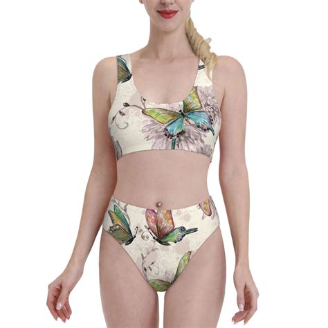 Daiia Flying Butterflies 1 Women S Bikini Swimsuit Two Piece Swimsuit