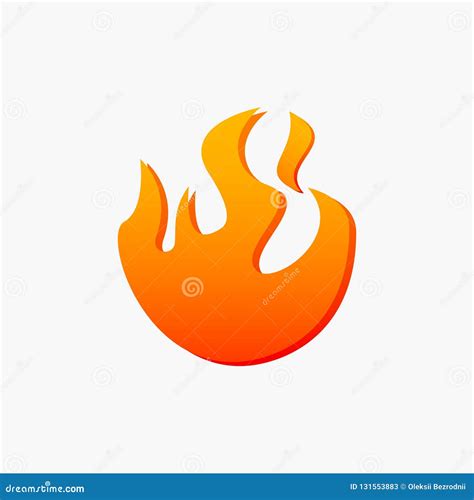 Fire blaze logo stock vector. Illustration of ignite - 131553883