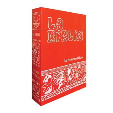 Biblia Latinoamericana Chica Tapa Carton Rojo Librería Kyrios