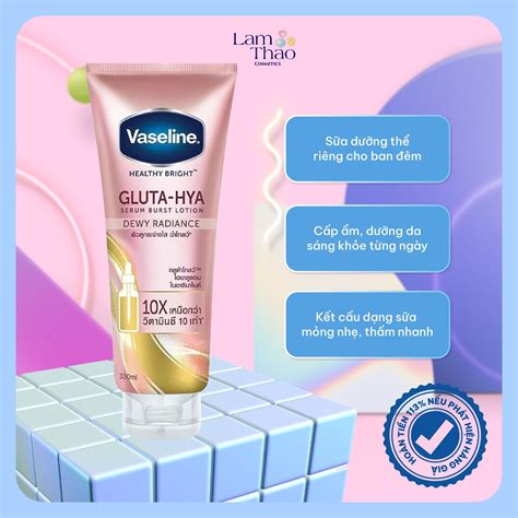 Sữa Dưỡng Thể Vaseline Healthy Bright Gluta Hya Serum Burst Lotion