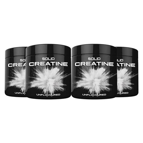 Köp 4 X Solid Nutrition Black Line Creatine 400 G Hos