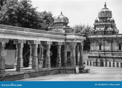 Ancient Dravidian Temple of India Stock Photo - Image of architecture ...