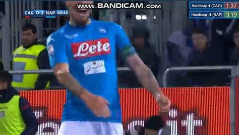 Marek Hamisk Goal Cagliari 0 3 Napoli Serie A Video Dailymotion