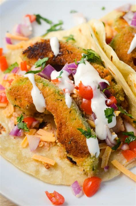 Fried Avocado Tacos Naturallie Plant Based