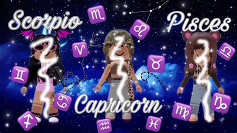 Zodiac Signs As Roblox Outfits Youtube