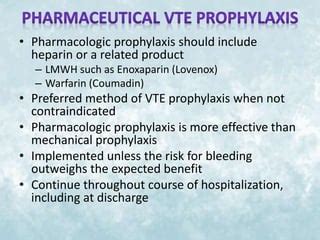 Vte prophylaxis | PPT