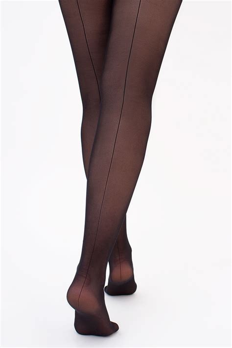 Колготки со швом CHIC BIKINI Giulia nero купить в интернет магазине Колгот нет