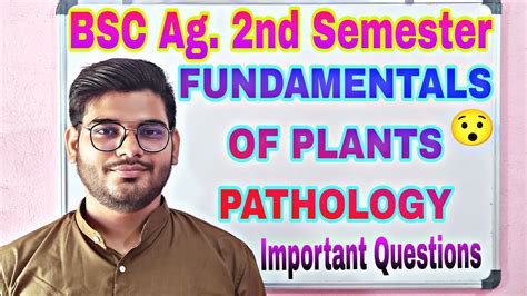 Fundamentals Of Plants Pathology Important Questions Fundamentals Of