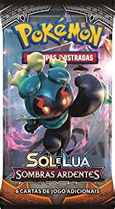 Jogo de Cartas Pokémon Pack Sol e Lua 3 Sombras Display 36 Copag