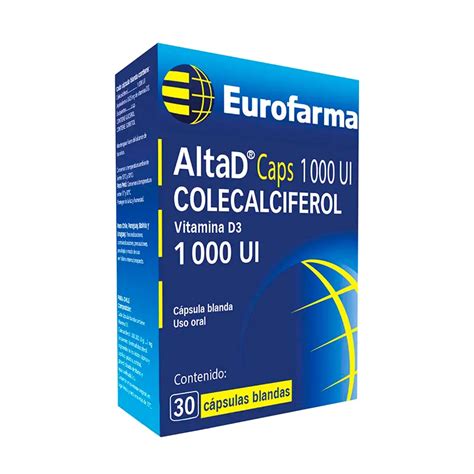 Altad Ui Colecalciferol Eurofarma Cont C Psulas Blandas