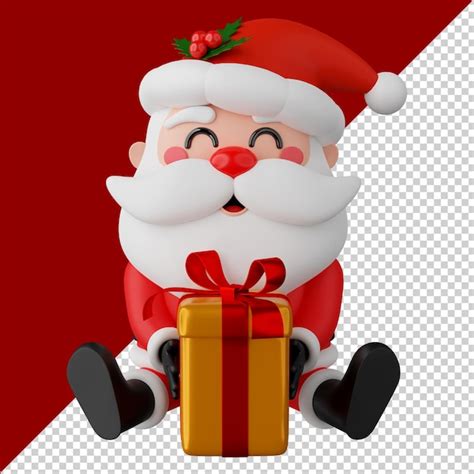 Premium PSD Santa Claus Isolated 3d Render