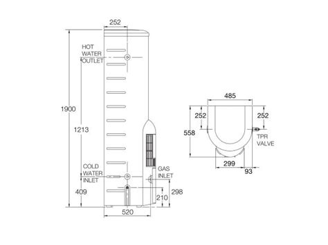 Rheem Stellar Star L Natural Gas Hot Water System