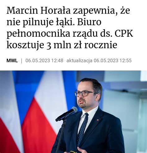 Wojciech Warski on Twitter Pan Minister mhorala ma ambicje zostać