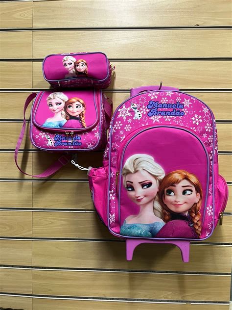 Kit Mochila Escolar Personalizada Frozen Elo