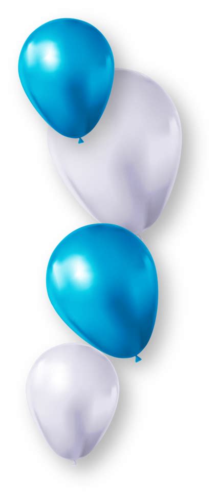 Globo Azul Y Blanco PNG Para Descargar Gratis