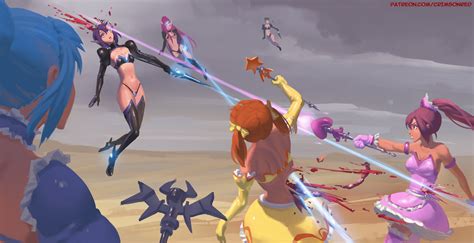 Magic Girls Battle By BattleDames Hentai Foundry