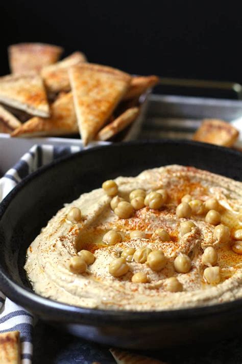 Homemade Hummus And Pita Chips Suebee Homemaker