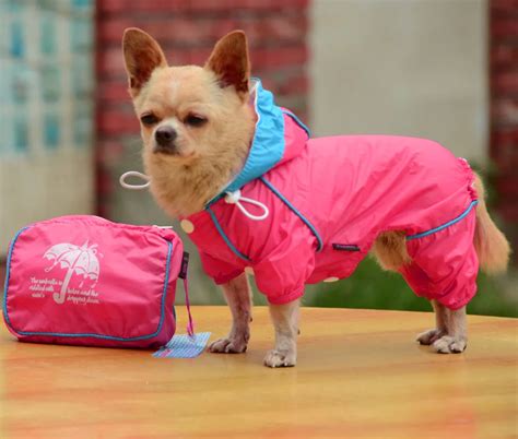 Pet Dog Rain Coat Waterproof Clothes Hoodie Jacket Jumpsuit Apparel Dog ...