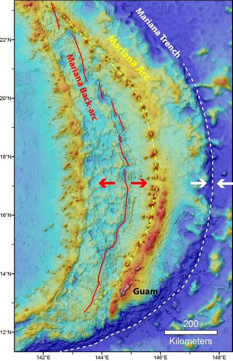 Mariana Trench Map Location