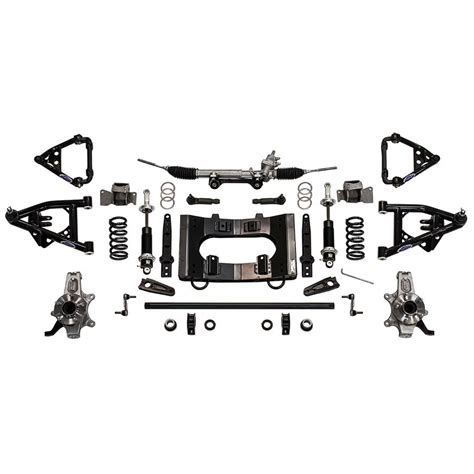 Detroit Speed Speedray Front Suspension Kit Double Adjustable Shocks