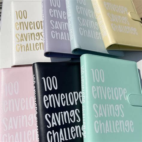 100 Envelope Challenge Binder 100 Envelopes Money Saving Challenge