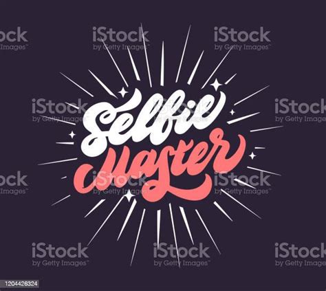 Self Photo Saying Youth Slogan Lettering Stock Illustration Download