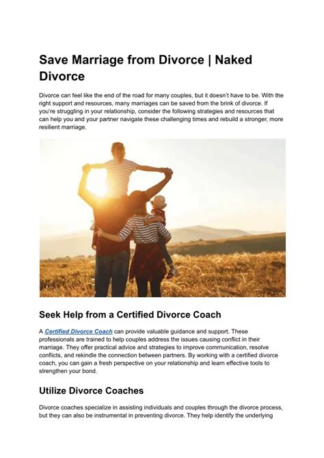 Ppt Save Marriage From Divorce Naked Divorce Powerpoint