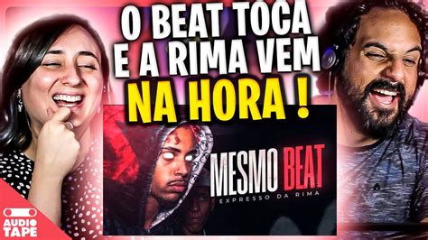 As MELHORES RIMAS No MESMO BEAT AUDIO TAPE REACT YouTube