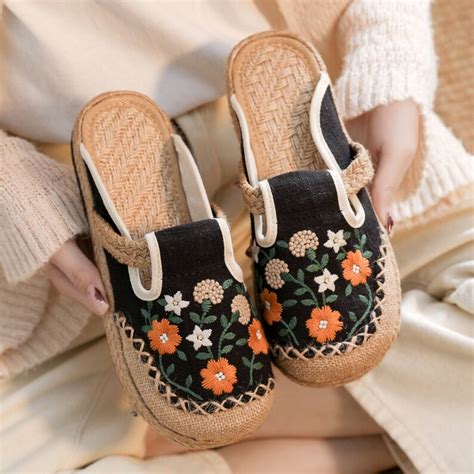 Hand Woven Sandals Traditional Chinese Sandals Slipper Etsy