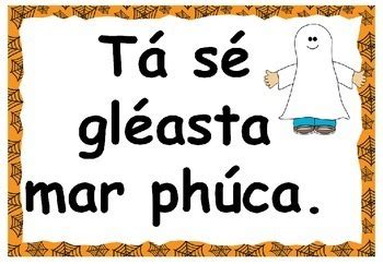 Oíche Shamhna (Halloween Poster Set Irish) Gaeilge by Ms Forde's Classroom