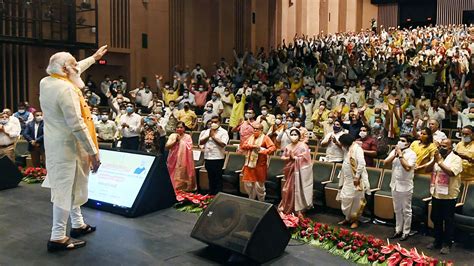 In Photos Varanasi Lights Up As Pm Modi Visits To Launch Multiple