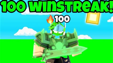 I Got A 100 Winstreak In Roblox Bedwars Youtube