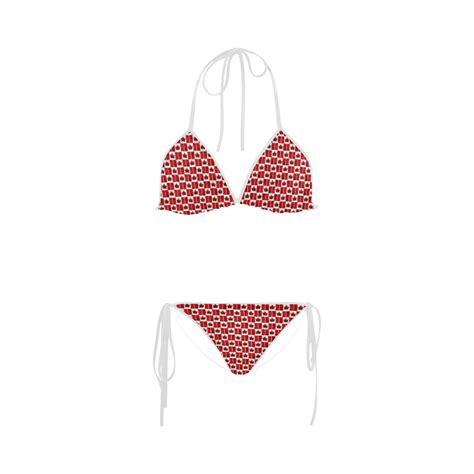 Canada Flag Bikini Canada Team Swimsuits Custom Bikini Swimsuit Id D