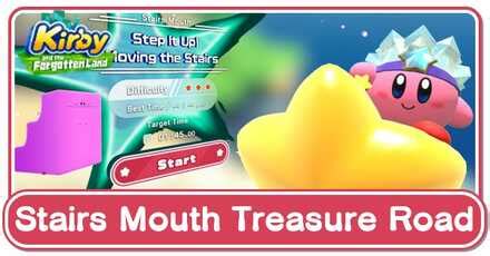 Stairs Mouth Treasure Road Guide How To Beat The Target Time Kirby