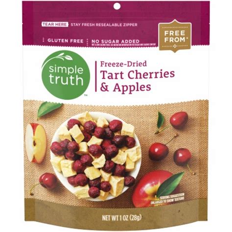 Simple Truth Freeze Dried Tart Cherries Apples Pouch 1 Oz Fred Meyer