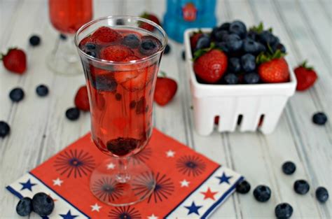 Red White And Berry Sparkling Cocktail